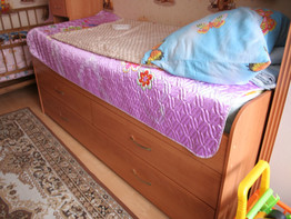 Детская кровать выдвижная с ящиками